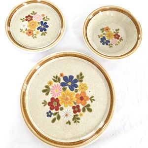 Vintage Boho Dinner Plates